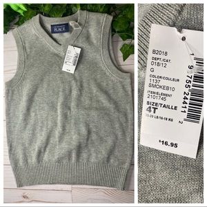 Boys V Neck Sweater Vest - 4T